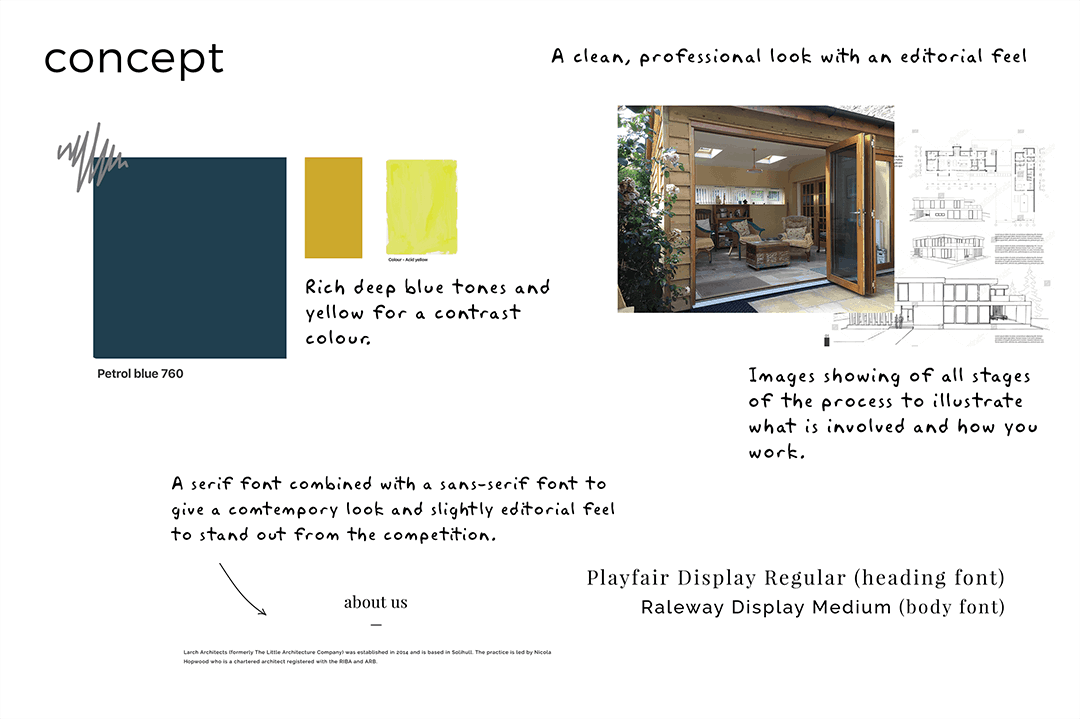 Concept For The Little Architecture Company by sm web designs