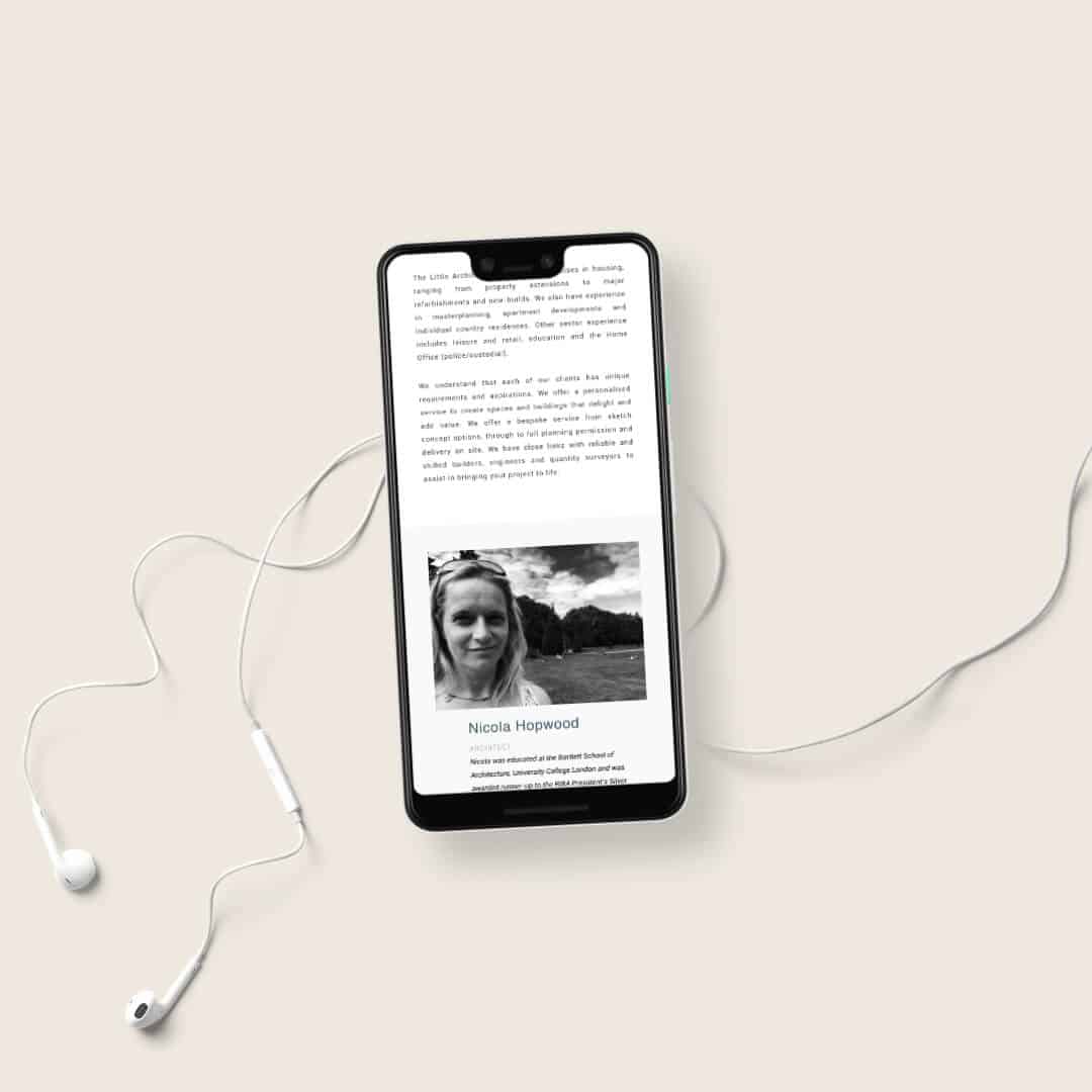 Mobile design for architects solihull by sm web designs