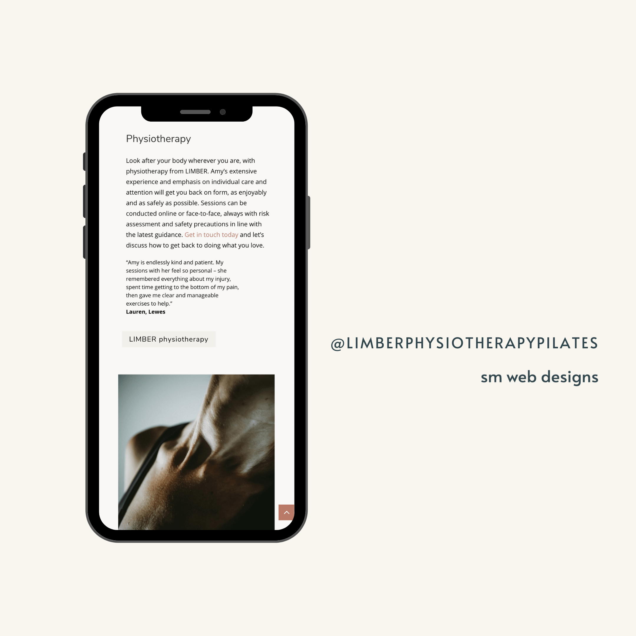 Mobile Friendly WordPress Web design for Limber Physio & Pilates by sm web designs Mobile Friendly WordPress Web design for Limber Physio & Pilates by sm web designs