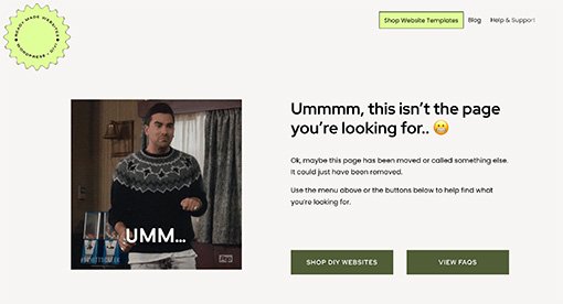 Custom 404 Page Design Monochrome Drama small - Daniel Norin Lummi (1)